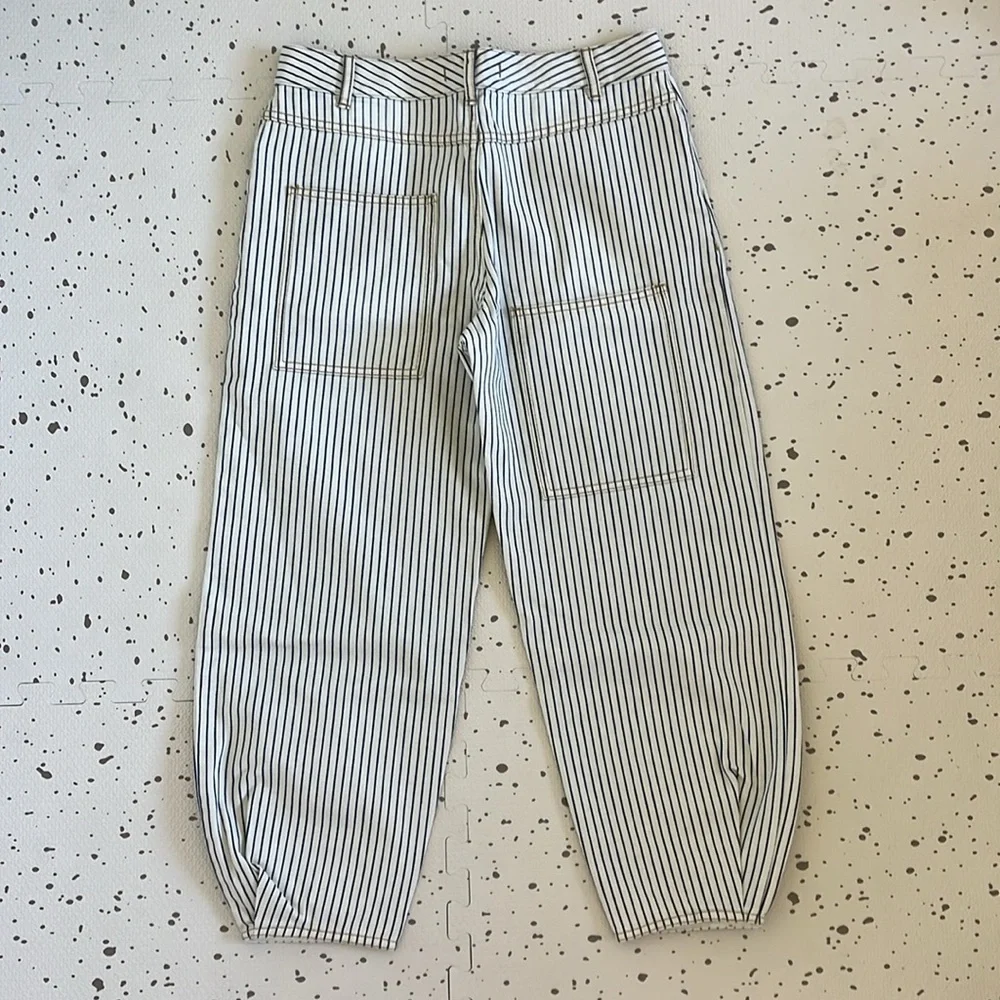 💘 TIBI - STONE WASH STRIPED BRANCUSI JEAN - Picture 3 of 7